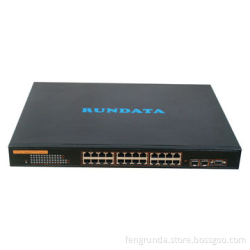 24-channel PoE Switch with 2 Gigabit SFP Ports